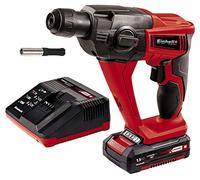 Einhell TE-HD 18 Li Kit Tassellatore a Batteria, 18V, Nero, Rosso, Con Batteria Da 1.5 Ah e Caricabatteria, Set di 4 Pezzi