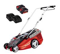 Einhell Tosaerba a batteria GE-CM 36 Li Kit Power X-Change (36 V, 36 cm larghezza di taglio, fino 350 m², Brushless, 40L sacco raccoglitore, incl. 2x 3,0 Ah batterie e 2x caricabatterie)