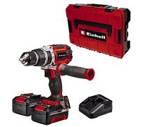 Einhell Trapano a percussione professionale TP-CD 18/60 Li-i BL Power X-Change (Li-Ion, 18 V, brushless, 60 Nm, numero di impatto 32000 min-1, include 2 batterie da 4,0 Ah e caricabatterie)