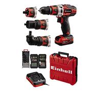 Einhell Trapano avvitatore a batteria TE-CD 12/1 3X-Li 39 (30 Nm, 2 marce, mandrino rimovibile da 10 mm, con set da 34 punte, 5 punte per legno, caricatore + 1 batteria da 2,0 Ah