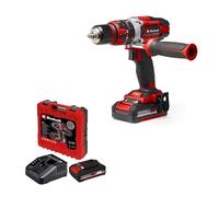 Einhell Trapano avvitatore a percussione a batteria TE-CD 18/48 Li-i Kit | PXC | 18 V | 48 Nm | Funzione di perforazione a percussione | Mandrino da 13 mm | 2 vel. | 2 batterie 2,0 Ah | Valigetta