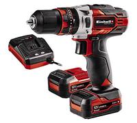 Einhell Trapano avvitatore a percussione TE-CD 12/1 Li-i (2x2,0 Ah) | Li-Ion | 12 V | 22 livelli di coppia | 2 vel. | Funzione di perforazione a percussione | 2 batterie 2,0 Ah + caricabatterie