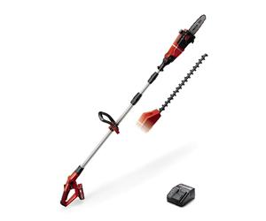 Einhell Utensile multifunzione a batteria GE-HC 18 Li T Kit (1x3,0Ah) | PXC | 18 V | 2 in 1 | Tagliasiepi e motosega | Lama Oregon | Batteria e caricabatterie