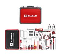 Einhell valigetta portautensili 141 pezzi | Asta Magnetica | Torcia | Cuscinetto Ginocchia | Morsetti a Molla | Inserti S2 | Bussole | Cacciaviti Precisione & VDE