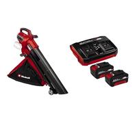 Einhell VENTURRO 36/240 3433640, Aspirapolvere a Batteria, Rosso + Einhell Starter kit 2 batterie da 4,0 Ah e Twincharger Power X-Change (Li-Ion, 18 V, 75 minuti di ricarica)