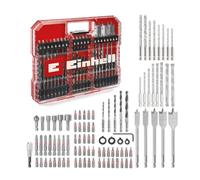 Einhell XL-CASE 95 pezzi set di inserti e punte | Inserti 25/50 mm | set punte | portainserti rapido | bussole | svasatore | arresto profondità | set chiavi brugola