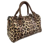 Einkaufszauber Bowling Borsa Leopard, tonalità di marrone
