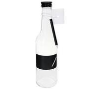 Einkochwelt Bottiglia di vetro con tappo a vite (6 pezzi, capacità 350 ml, con scatola di gesso, bottiglia di succo, bottiglia per frullati, sciroppo, penna + spugna) 79171, vetro trasparente
