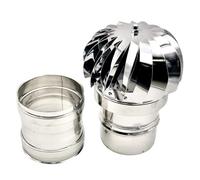 EINSIDE Comignolo girevole attacco femmina, Cappello eolico per camini in acciaio inox AISI 304, ø 160 mm