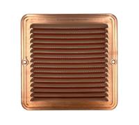 EINSIDE Griglia aerazione in rame con rete anti insetti, Griglia ventilazione passaggio aria, Rame 23 x 23 cm