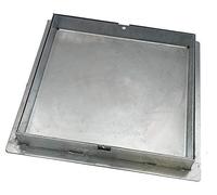 EINSIDE Sigillo zincato pesante porta pavimenti, Chiusino zincato botola a scomparsa altezza 5 cm, 20 x 20 cm