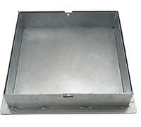 EINSIDE Sigillo zincato pesante porta pavimenti, Chiusino zincato botola a scomparsa altezza 8 cm, 20 x 20 cm