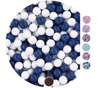 EinsSein 1kg Palline di cioccolato Mix piccolo bianco-blu scuro matrimonio battesimo nascita comunione confettata cresima nascita confettis alla laurea decorazioni bimba bomboniere senza mandorla
