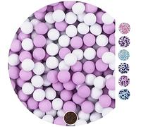 EinsSein 1kg Palline di cioccolato Mix piccolo bianco-lilla matrimonio battesimo nascita comunione confettata cresima nascita confettis alla laurea decorazioni bimba bomboniere senza mandorla