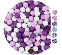 EinsSein 1kg Palline di cioccolato Mix piccolo bianco-lilla-viola matrimonio battesimo nascita comunione confettata cresima nascita confettis alla laurea decorazioni bimba bomboniere senza mandorla