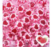 EinsSein Caramelle Cuore Rosa Rosso Bianco 500g - Caramelle Dure Artigianali per Matrimonio Battesimo Comunione Festa San Valentino Decorazione Tavola e Regali Dolci