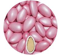 EinsSein Confetti di Mandorla Matrimonio Conchiglia rosa perla 500g | 125 pezzzo Confettata per Comunione Battesimo Cresima Nascita e Laurea | Decorazioni Bomboniere per Bimba Cuoricini