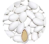 EinsSein Confetti di Mandorla Matrimonio Gracile Bianco 2kg | 600 pezzzo Confettata per Battesimo Comunione Cresima Nascita e Laurea | Decorazioni Bomboniere per Bimba Cuoricini