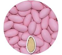 EinsSein Confetti di Mandorla Matrimonio Gracile rosa 500g | 150 pezzzo Confettata per Comunione Cresima Nascita e Laurea | Decorazioni Bomboniere per Bimba Cuoricini