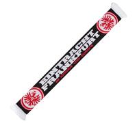 Eintracht Frankfurt Sciarpa da stadio nel cuore dell'Europa, nero, bianco, rosso, con aquila Eintracht
