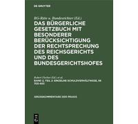 Einzelne Schuldverhältnisse, §§ 705-853 (Copertina rigida)