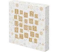 Einzelstück® Calendario dell'Avvento in vero argento sterling 925, oro 14 carati, oro rosa, 24 gioielli esclusivi realizzati a mano, per ogni occasione (calendario dell'Avvento argento) (oro rosa)