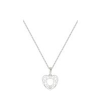 Einzelstück Collana con ciondolo a forma di cuore, Corazon, in argento Sterling 925, idea regalo, 45 cm, Argento sterling, Nessuna pietra preziosa