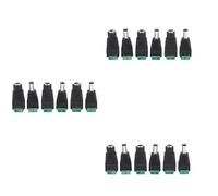 Eioeeklop 18 Pezzi di Riparazione 'Adattatore del Connettore di Potere del CCTV CC di 6.5X2.1Mm Femminile +