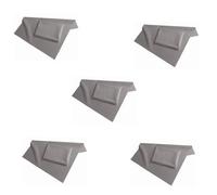 Eioeeklop 5X Panno di Pulizia per Display in Fibra di Vetro 19 X 20 cm in Grigio, per Tutti Gli Smartphone e Tablet PC - Display Cloth Clean - Screen Cloth