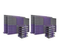 Eioeeklop Confezione da 48 Acustici, nel Schiuma Insonorizzata, Cunei Insonorizzanti da Studio, Schiuma da Parete per Ridurre il Rumore, per Studio Musicale, Ecc