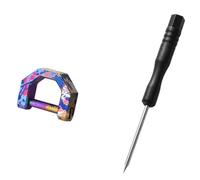 Eioeeklop Design A Forma D-Tipo Piatto Design Tornario in Titanio in Lega Titanio Filla A Cucciolo da Esterno edc Horseshoe Buckle S