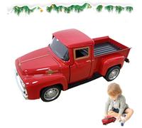 Eioflia Red Truck Christmas Decor Scala 1:32 Vintage Truck Table Decor 12,7 cm Metallo Camion Fioriera Decorativo Da Tavolo Storage per Natale Raccolto Giorno del Ringraziamento. Veicoli da collezione