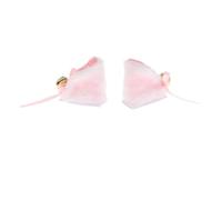 EIOLWJIEO Comode e divertenti orecchie da casco in peluche con decorazioni carine e Per creative per lo snowboard e lo, come regalo di compleanno, con orecchie da animale, Disegno del gatto bianco