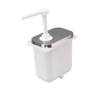 EIOLWJIEO Dispenser per salsa a tenuta stagna, dispenser per olio d'oliva e caramello, 2,5 l, con scatola esterna, 2.5 l senza scatola esterna, 19x19. cm