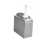 EIOLWJIEO Dispenser per salsa a tenuta stagna, dispenser per olio d'oliva e caramello, 2,5 l, con scatola esterna, 1.4L con scatola esterna, 19x19.5 cm