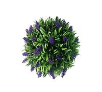 EIOLWJIEO Fiori di Lavanda Artificiale Palla da Appendere Ornamento Simulazione topiaria Decorazione della Porta di casa per la Decorazione della Cerimonia Nuziale del Giardino, 25 cm