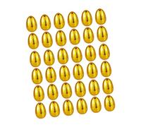 EIOLWJIEO Uova di Pasqua dorate con cerniera, cesto regalo, eccellente divertimento, dolcetti a sorpresa riempibili per premi e feste in classe, premi per feste scolastiche, 36 pezzi