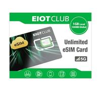 EIOTCLUB Adattatore eSIM Solo per Android: Trasforma il tuo Smartphone in un Dispositivo eSIM, Download Illimitati, 1.1GB di Data Inclusi, Roaming 200+ Paesi (Scheda Fisica)