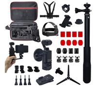 EIOYUMY Kit per DJI Osmo Pocket 3 accessori, include custodia da trasporto, cinghia toracica, cinghia per la testa, clip da spalla, treppiede, bastone per selfie, base magnetica, supporto per telefono
