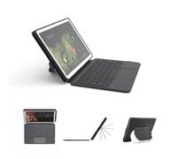 eip Custodia con Tastiera Magnetix per Google Pixel Tablet 11" (2023), Angolo Regolabile, Staccabile, Portatile, Compatibile con Speaker Dock, Retroilluminazione 7 Colori, Layout UK QWERTY, Nero