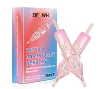 EIPTWH Set di 20 aghi per tatuaggio, 12, dimensioni miste, cartucce per tatuaggi, aghi 3RL 5RL 7RL 9RL, rotondi, per outlining, set di aghi per tatuaggi usa e getta, per tatuaggi artisti