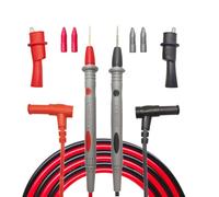 Eiranoly Cavo di prova professionale multimetro 1000 V 20 A 1000 V 1000 V 40 pollici kit di misurazione sonde dorate cavo silicone per Fluke, AstroAI, multimetro piccolo