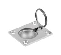 EirenePer Chiusura per Portello con Anello di trazione in Acciaio Inossidabile 48x38 mm Compatibile con imbarcazioni Marine