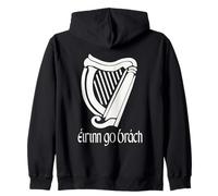 Eirinn Go Brach Gaelico Irlandese San Patrizio Irlanda Eire Felpa con Cappuccio