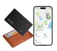 eirix Wallet Tracker Card (solo iOS), Slim Smart GPS Tracker funziona con Apple Find My, Tracker portafoglio ricaricabile e localizzatore di oggetti per bagagli, borse, sacchetti di carte