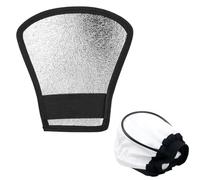 EIROVYA 2Pcs Diffusore Flash, 2 in 1 Argento/Bianco Riflettore, Flash Softbox con Elastico Adatto per Nikon Canon Sony Yongnuo Speedlite