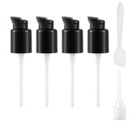 EIROVYA 4 Pompe di Fondotinta Compatibili con Mac ed Estée Lauder Double Wear, Cambiatore di Pompa di Trucco in Plastica, Nero, Unisex Adulti