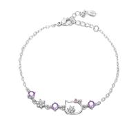 EIROVYA Braccialetto per Ragazze, Ragazze Bracciale, Cartoon Bracciale, Anime Bracciale da bambino, Gatto Cartoon Bracciale, Anime Braccialetti, 1 pezzo