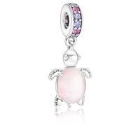 EIROVYA Tartaruga Marina in Vetro di ciondola Il branello in Fai da Te Adatto per i Braccialetti DIY Gioielli di Moda di Fascino, 1 pezzo