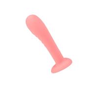 EIS, dildo, dildo anale con base a ventosa a forma di cuore, 13 cm, flessibile, superficie scanalata, silicone delicato sulla pelle